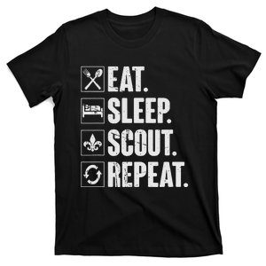 Eat Sleep Scout Repeat Funny Scouting Lover Gift T-Shirt