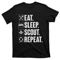 Eat Sleep Scout Repeat Funny Scouting Lover Gift T-Shirt