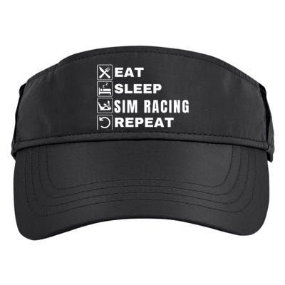 Eat Sleep Sim Racing Repeat Sim Racer Car Racing Sim Race Funny Gaming Esport Adult Drive Performance Visor