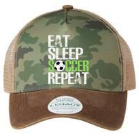 Eat Sleep Soccer Repeat Cool Sport Player Gift Legacy Tie Dye Trucker Hat