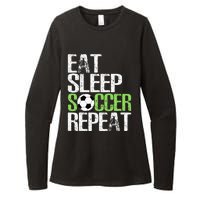 Eat Sleep Soccer Repeat Cool Sport Player Gift Womens CVC Long Sleeve Shirt