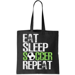 Eat Sleep Soccer Repeat Cool Sport Player Gift Tote Bag