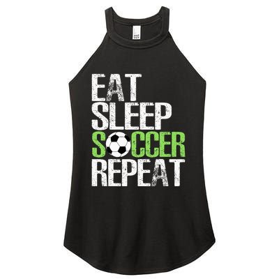 Eat Sleep Soccer Repeat Cool Sport Player Gift Women's Perfect Tri Rocker Tank