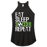 Eat Sleep Soccer Repeat Cool Sport Player Gift Women's Perfect Tri Rocker Tank