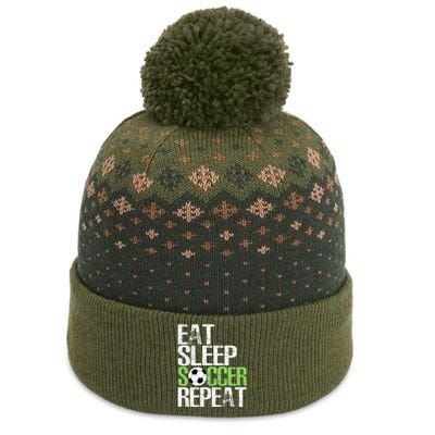 Eat Sleep Soccer Repeat Cool Sport Player Gift The Baniff Cuffed Pom Beanie