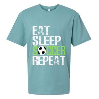 Eat Sleep Soccer Repeat Cool Sport Player Gift Sueded Cloud Jersey T-Shirt