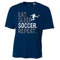 Eat Sleep Soccer Repeat vintage Soccer players Cooling Performance Crew T-Shirt