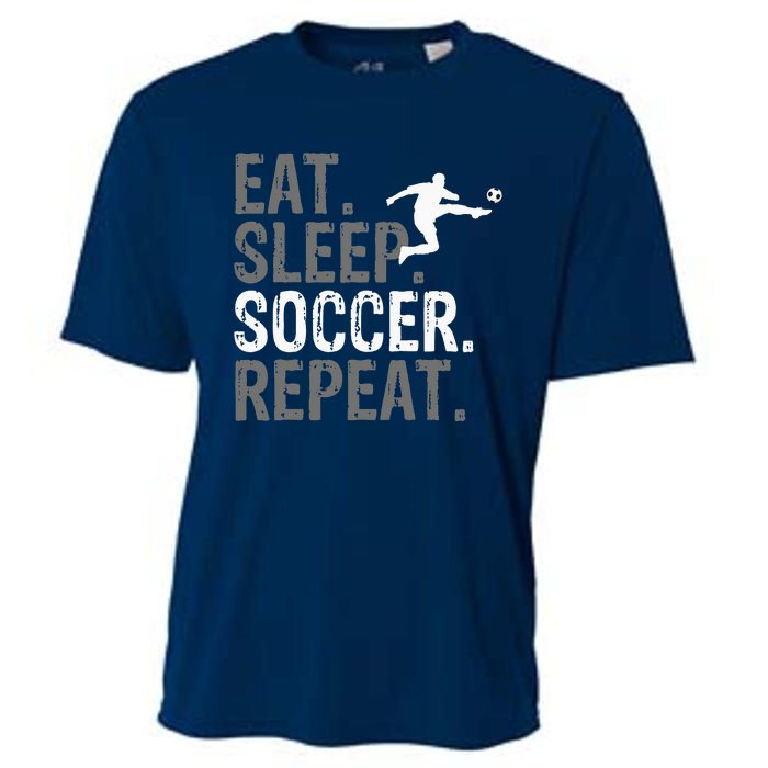 Eat Sleep Soccer Repeat vintage Soccer players Cooling Performance Crew T-Shirt