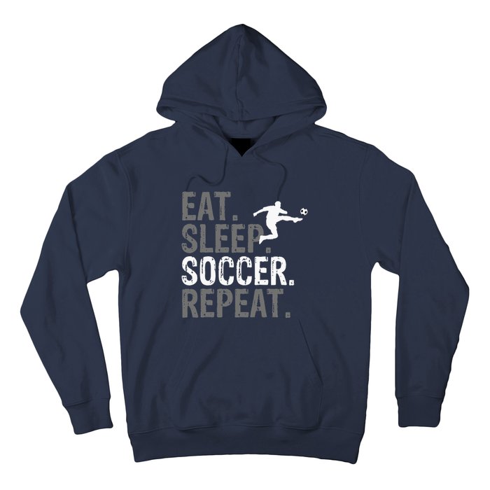 Eat Sleep Soccer Repeat vintage Soccer players Hoodie