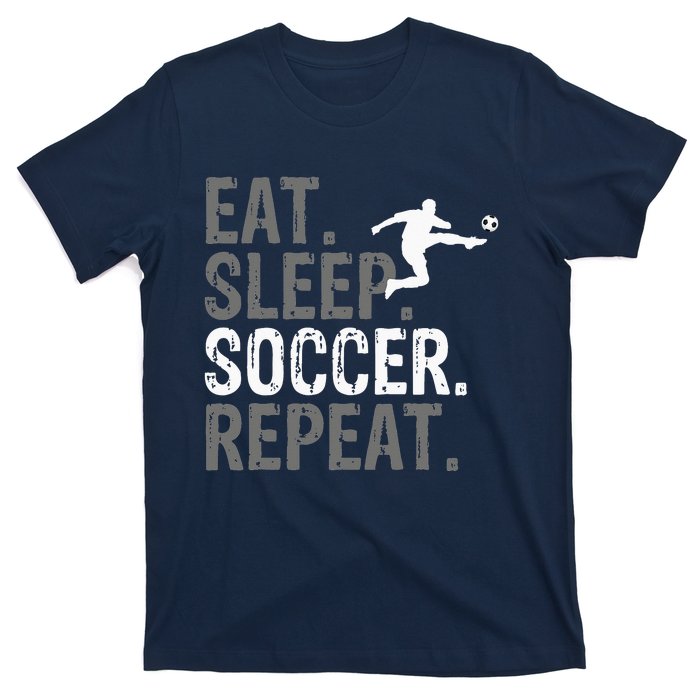 Eat Sleep Soccer Repeat vintage Soccer players T-Shirt