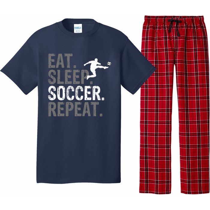 Eat Sleep Soccer Repeat vintage Soccer players Pajama Set