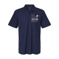 Eat Sleep Soccer Repeat vintage Soccer players Softstyle Adult Sport Polo