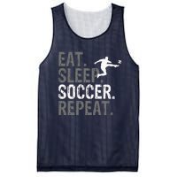 Eat Sleep Soccer Repeat vintage Soccer players Mesh Reversible Basketball Jersey Tank