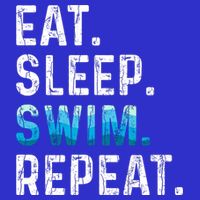 Eat Sleep Swim Repeat Funny Swimmer Swimming Player Graphic Gift Visor