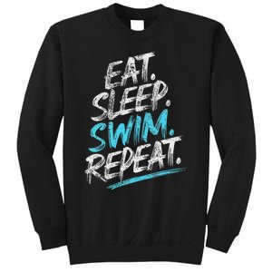 Eat Sleep Swim Repeat Swimming Sweatshirt