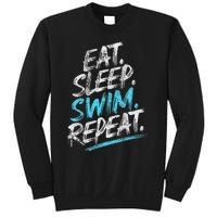 Eat Sleep Swim Repeat Swimming Sweatshirt