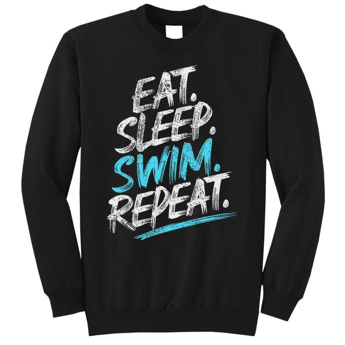 Eat Sleep Swim Repeat Swimming Sweatshirt