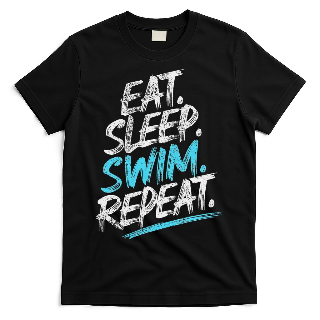 Eat Sleep Swim Repeat Swimming T-Shirt