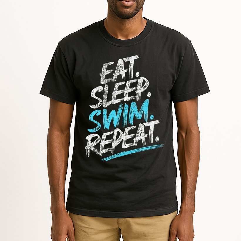 Eat Sleep Swim Repeat Swimming Tall T-Shirt