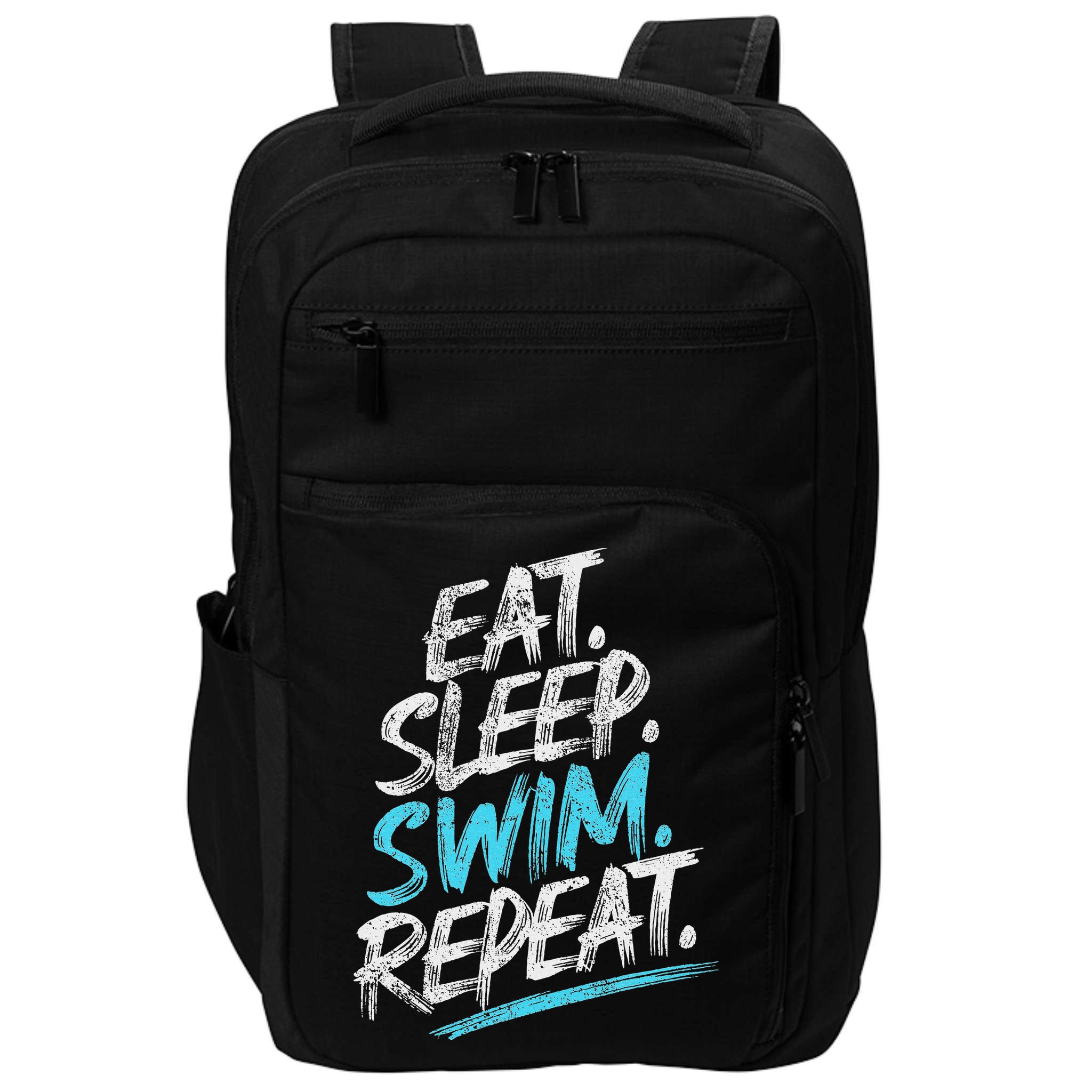 Eat Sleep Swim Repeat Swimming Impact Tech Backpack