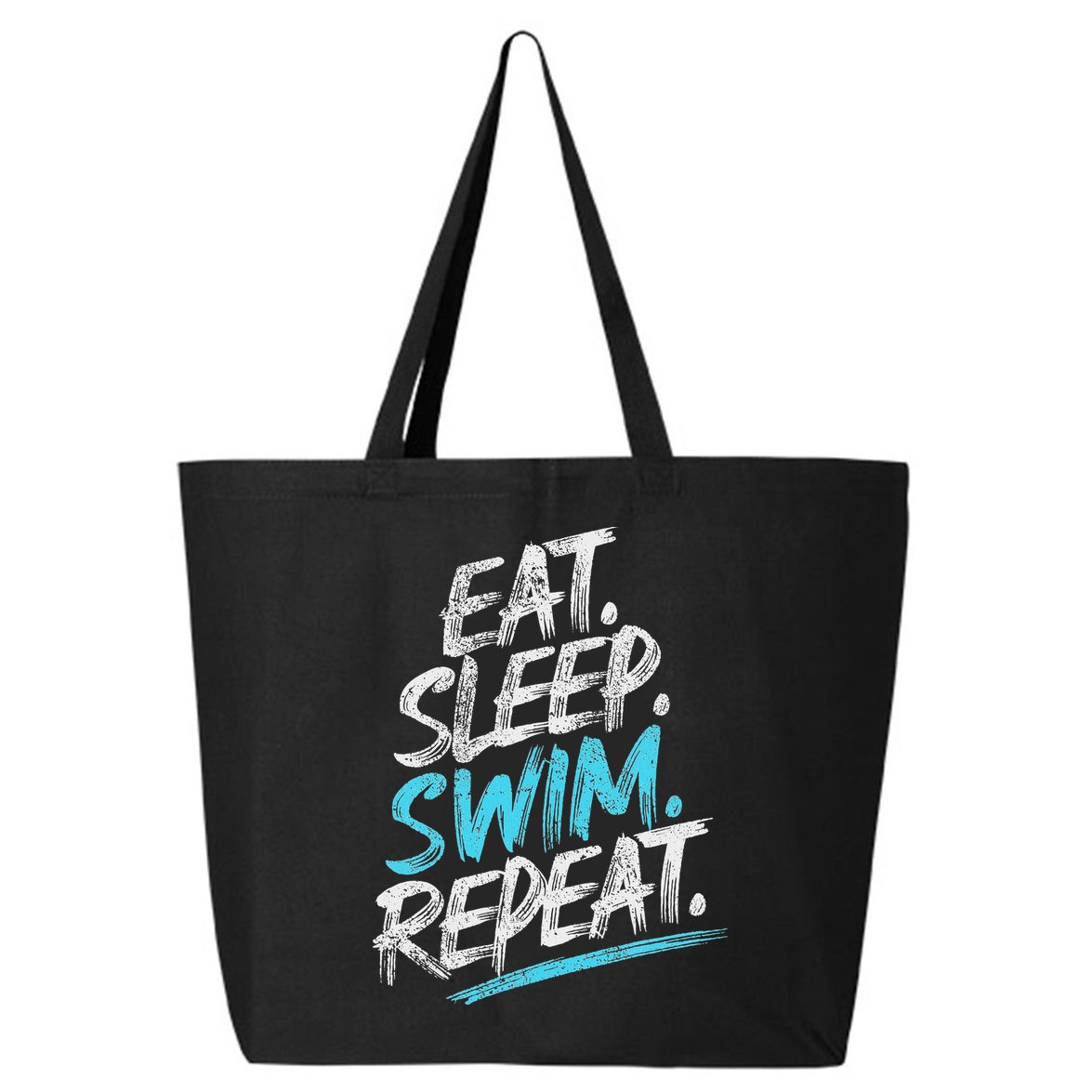 Eat Sleep Swim Repeat Swimming 25L Jumbo Tote