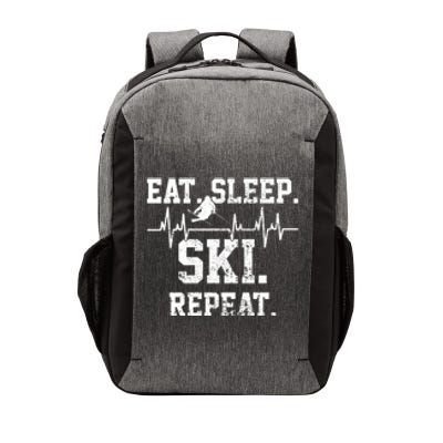 Eat Sleep Ski Repeat Skiing Skier Lover Funny Gift Vector Backpack