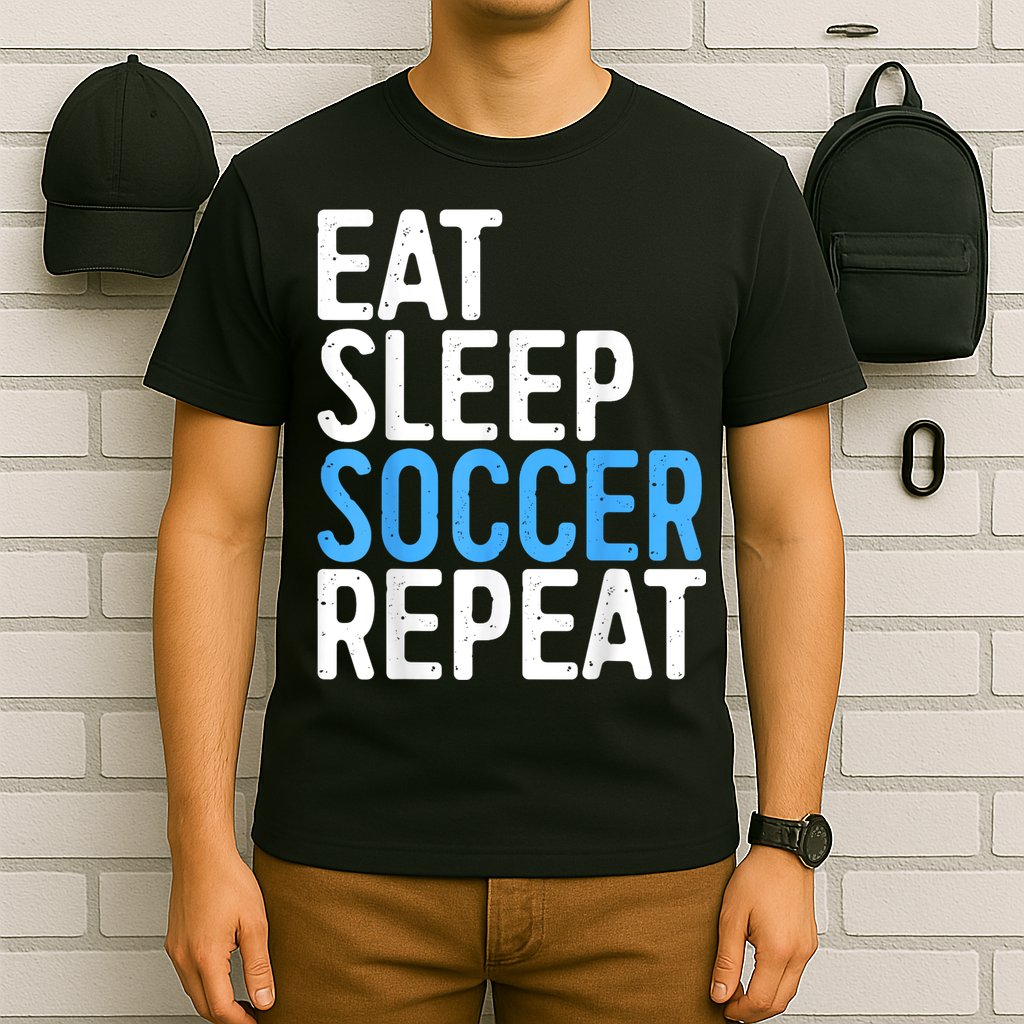 Eat Sleep Soccer Repeat T-Shirt
