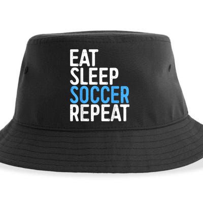 Eat Sleep Soccer Repeat Sustainable Bucket Hat
