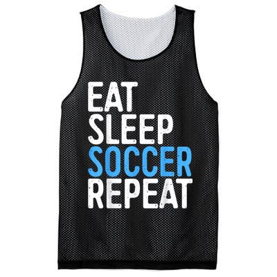 Eat Sleep Soccer Repeat Mesh Reversible Basketball Jersey Tank