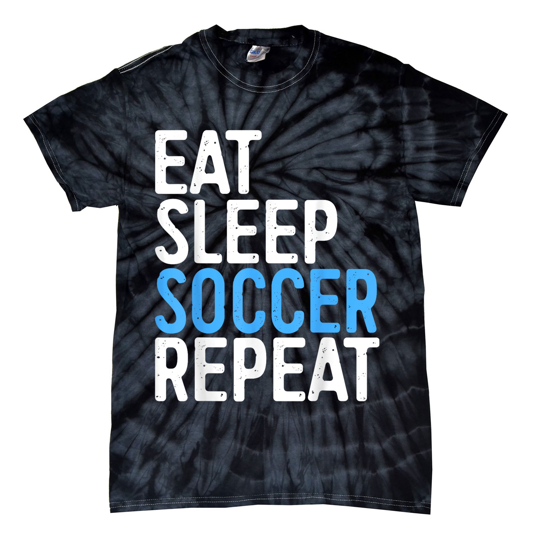 Eat Sleep Soccer Repeat Tie-Dye T-Shirt