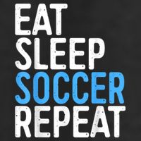 Eat Sleep Soccer Repeat Golf Towel
