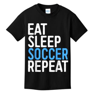 Eat Sleep Soccer Repeat Kids T-Shirt