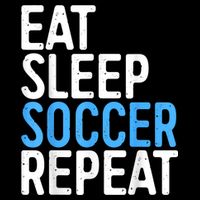 Eat Sleep Soccer Repeat Zip Tote Bag
