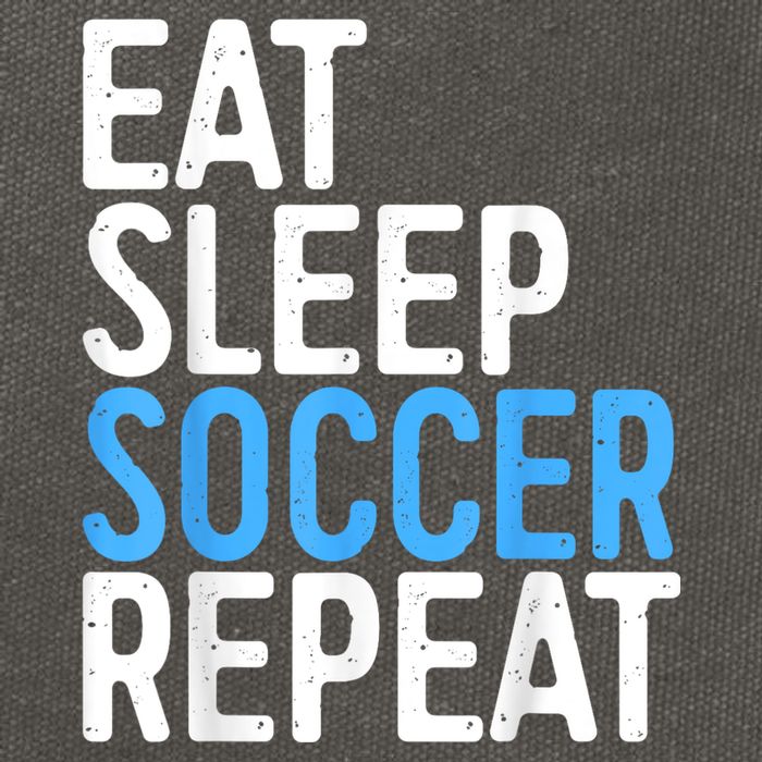Eat Sleep Soccer Repeat Cotton Canvas Backpack