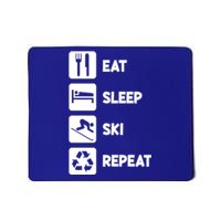 Eat Sleep Ski Repeat Snow Skiing Colorado Mountain Skier Tee Cool Gift Mousepad