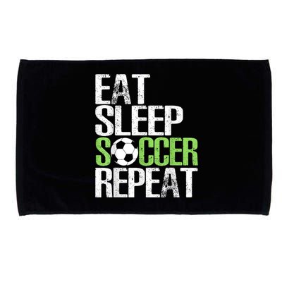 Eat Sleep Soccer Repeat Shirts Cool Sport Player Gift Microfiber Hand Towel