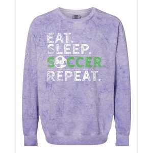 Eat Sleep Soccer Repeat Shirts Soccer Player Coach Boy Colorblast Crewneck Sweatshirt