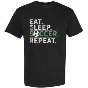 Eat Sleep Soccer Repeat Shirts Soccer Player Coach Boy Garment-Dyed Heavyweight T-Shirt