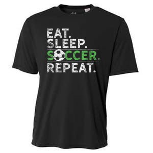 Eat Sleep Soccer Repeat Shirts Soccer Player Coach Boy Cooling Performance Crew T-Shirt