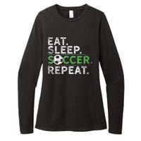 Eat Sleep Soccer Repeat Shirts Soccer Player Coach Boy Womens CVC Long Sleeve Shirt