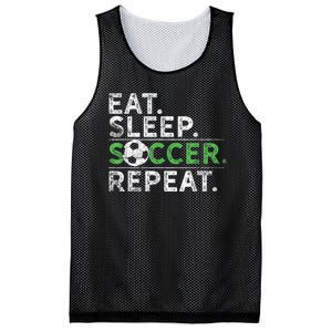 Eat Sleep Soccer Repeat Shirts Soccer Player Coach Boy Mesh Reversible Basketball Jersey Tank