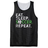 Eat Sleep Soccer Repeat Shirts Soccer Player Coach Boy Mesh Reversible Basketball Jersey Tank