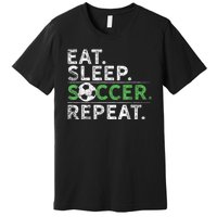 Eat Sleep Soccer Repeat Shirts Soccer Player Coach Boy Premium T-Shirt