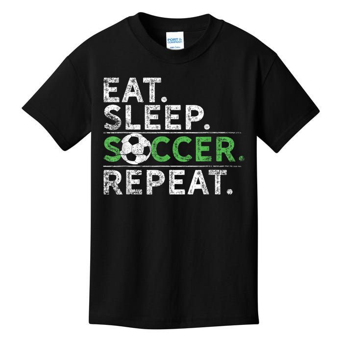 Eat Sleep Soccer Repeat Shirts Soccer Player Coach Boy Kids T-Shirt