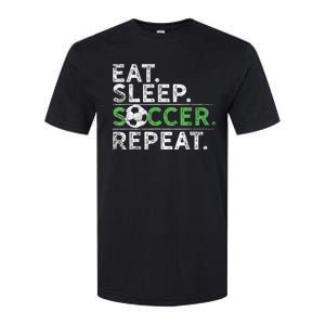 Eat Sleep Soccer Repeat Shirts Soccer Player Coach Boy Softstyle CVC T-Shirt