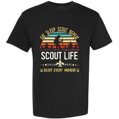 Eat Sleep Scout Repeat Vintage Scouting Scout Life Garment-Dyed Heavyweight T-Shirt