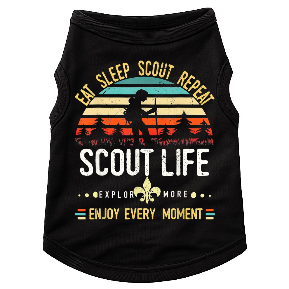Eat Sleep Scout Repeat Vintage Scouting Scout Life Doggie Tank