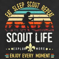 Eat Sleep Scout Repeat Vintage Scouting Scout Life Beanie