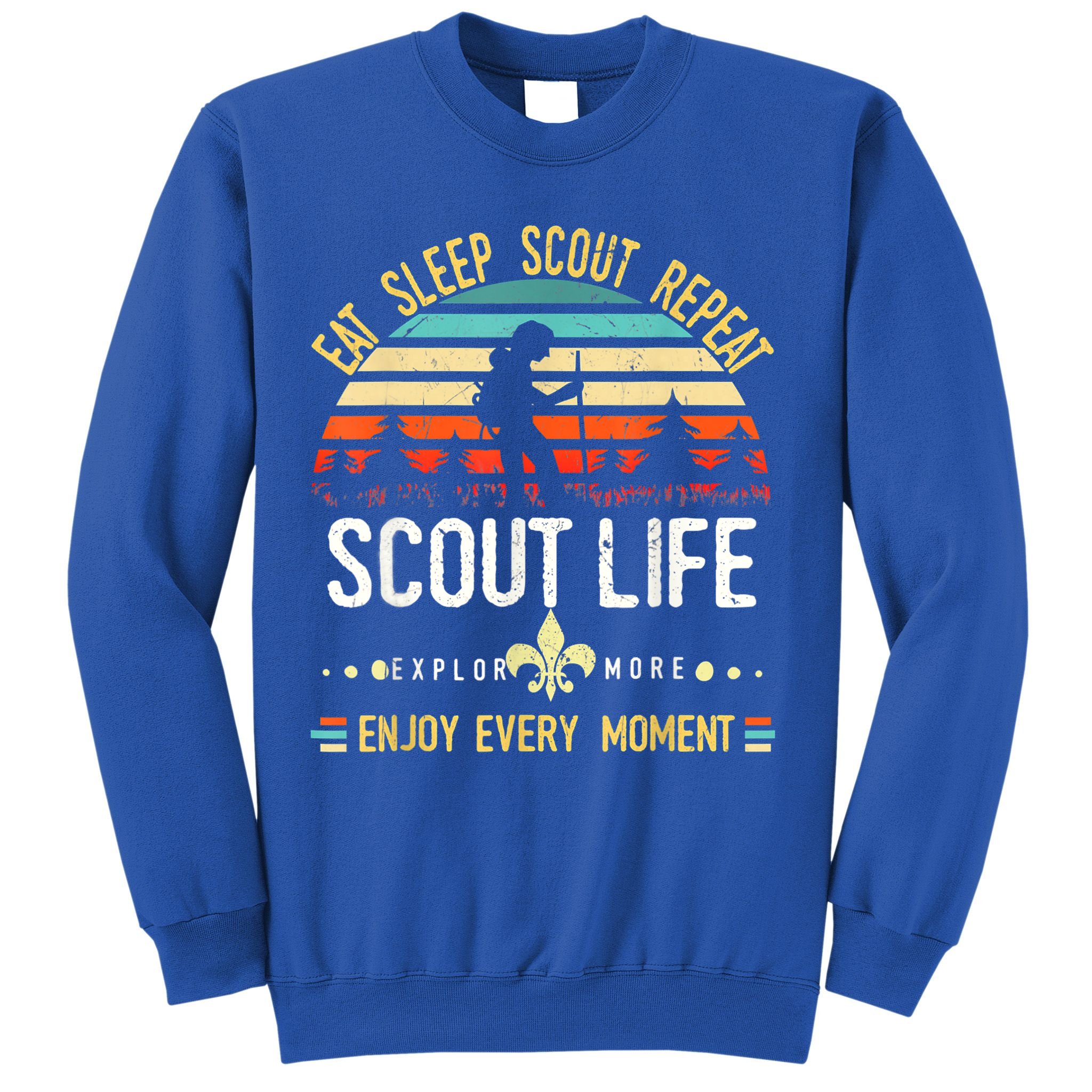 Eat Sleep Scout Repeat Vintage Scouting Scout Life Sweatshirt
