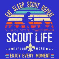 Eat Sleep Scout Repeat Vintage Scouting Scout Life Sweatshirt